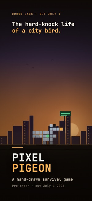 Pixel Pigeon cho bạn trải nghiệm cuộc sống của một chú bồ câu