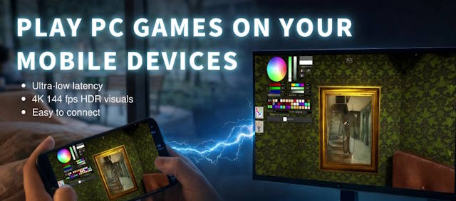 Điện thoại của bạn sẽ hiển thị hình ảnh game được truyền từ PC