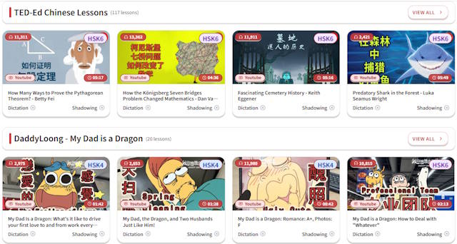 Vừa xem video giải trí vừa học tiếng Trung