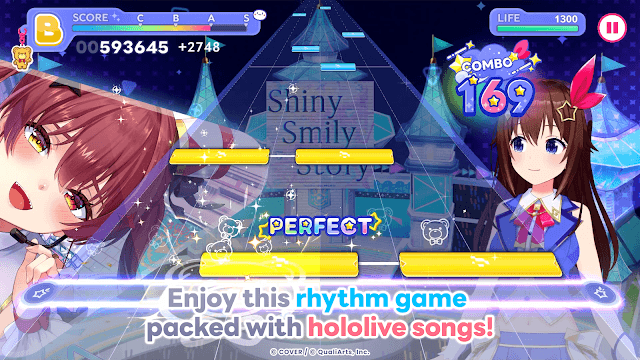Hololive Dreams cho bạn chơi nhịp điệu cùng các thành viên Hololive
