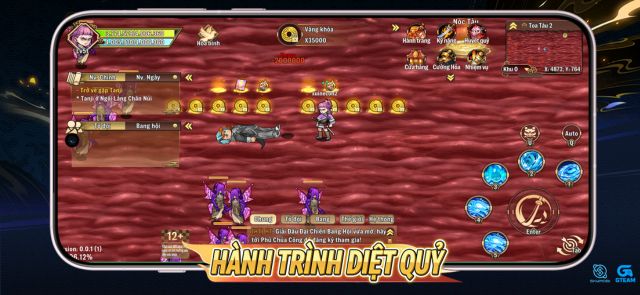 Lối chơi MMORPG 2D chuẩn cày cuốc cổ điển