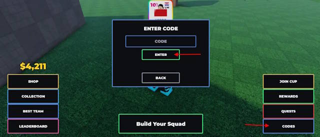 Cách đổi code Roblox Build a Soccer Squad rất nhanh chóng và đơn giản