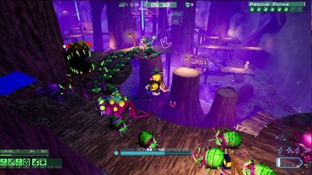 Lối chơi của Gorilla Tag Contagion game kết hợp giữa parkour và chiến đấu
