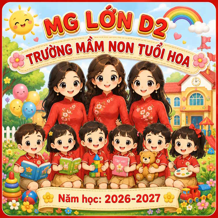 Ảnh avatar cho nhóm lớp học mầm non