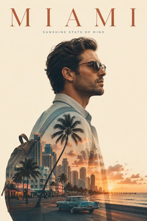 Poster du lịch Miami