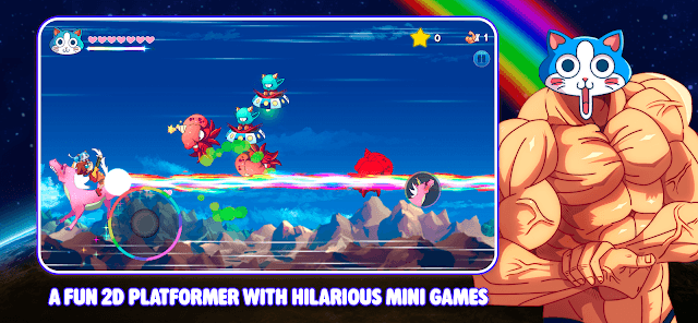 Tham gia các mini game hài hước phong cách platformer 2D