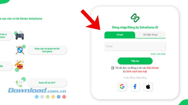 Đăng nhập tài khoản game Võ Lâm Hắc Đạo