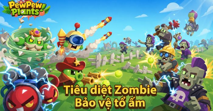 PewPew Plants – Rogue Garden * Game chiến thuật kết hợp lối chơi hợp nhất thực vật