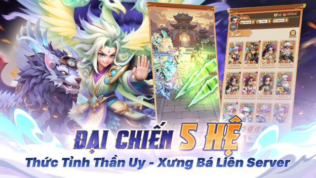Xây dựng đội hình với các chiến tướng thuộc hệ yêu thích
