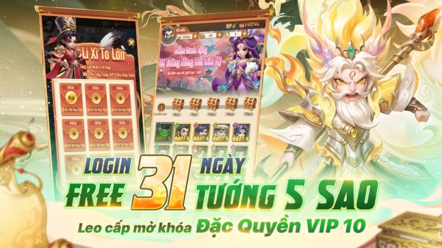 Cơ chế quay thưởng tích lũy hỗ trợ nhận tướng hiếm