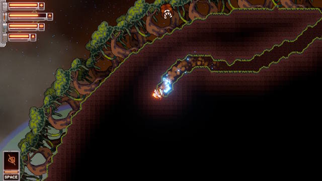 Cosmodrill là game phiêu lưu hành động kết hợp khai thác không gian