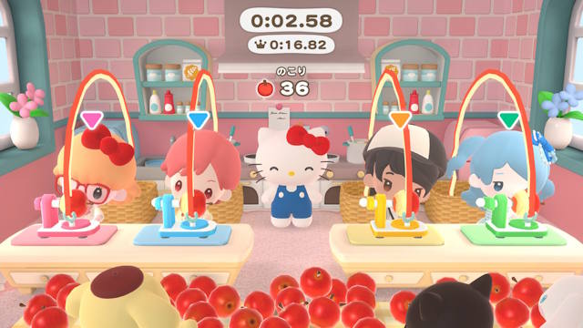 Các nhân vật Sanrio sẽ đồng hành cùng bạn trong khi chơi