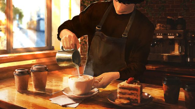 Pha chế và xây dựng quán cà phê trong mơ với Cup and Counter
