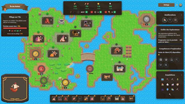 Little Incrementisle là game chiến thuật xây dựng thuộc địa phong cách clicker