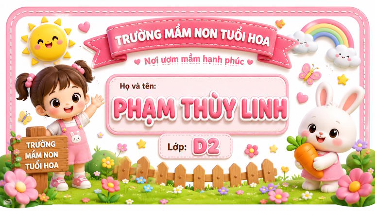 Bảng tên học sinh