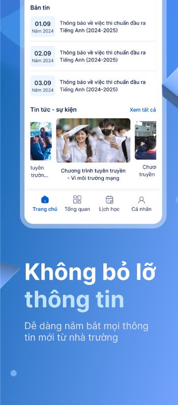 Không bỏ lỡ thông tin