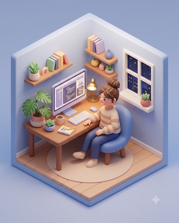 Góc làm việc của freelancer