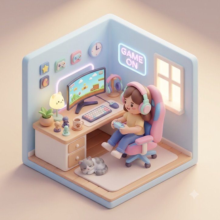 Bàn làm việc của game thủ