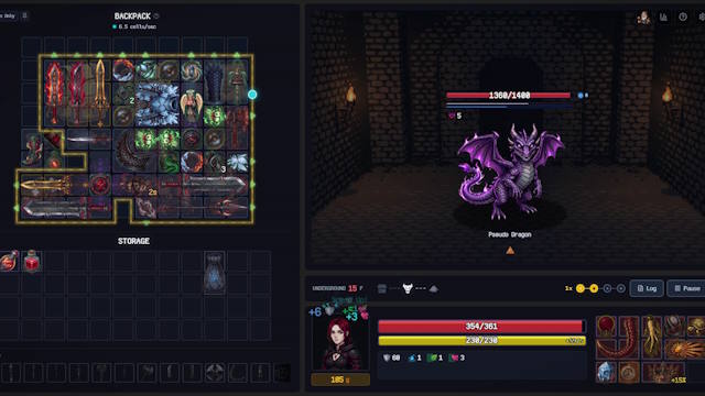 Backpack Dungeon là game Roguelike sắp xếp balo và khám phá hầm ngục