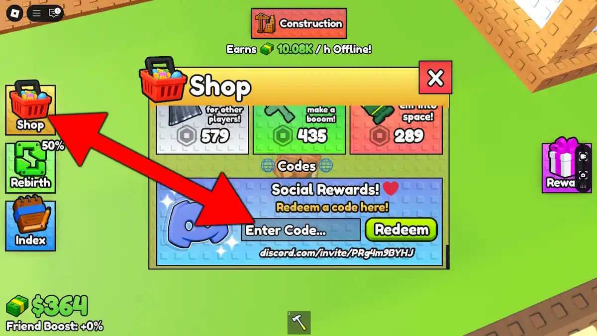 Đổi code Buid a Tower