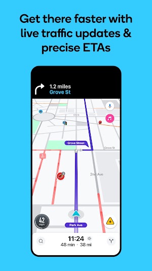 Waze ứng dụng bản đồ trực tiếp cho bạn nhận thông tin từ cộng đồng tài xế trên khắp thế giới