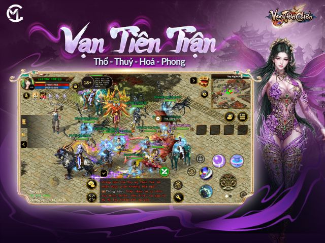 Vạn tiên trận - Thổ, Thủy, Hỏa, Phong