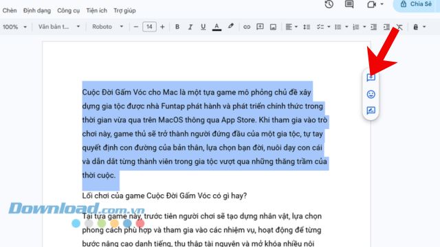 Nhấn vào biểu tượng dấu cộng nằm trong hộp thoại nhỏ