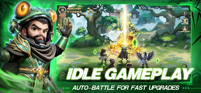 Gameplay idle chiến đấu và tăng cấp nhàn rỗi