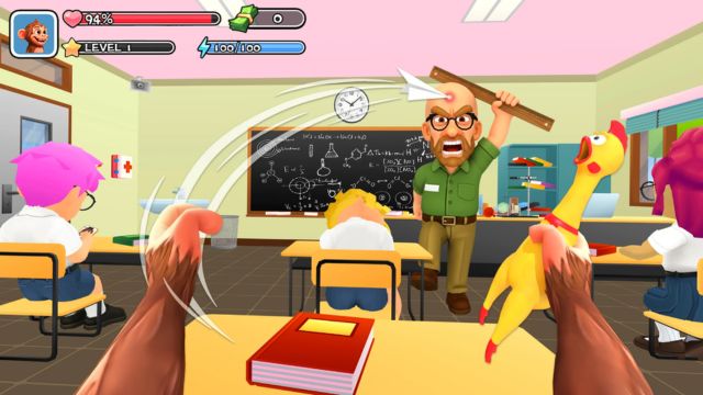 Game mô phỏng sandbox, nơi người chơi hóa thân thành một chú khỉ tinh nghịch