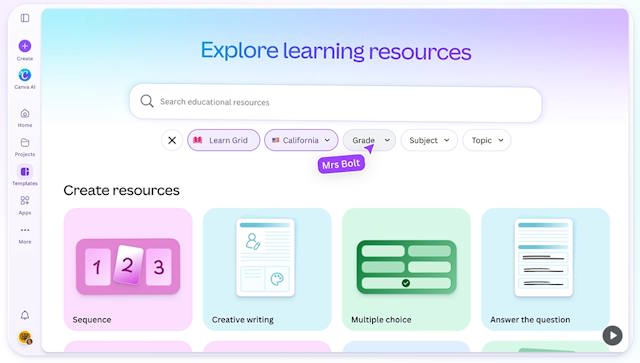 Canva Education là nền tảng thiết kế trực tuyến miễn phí của Canva