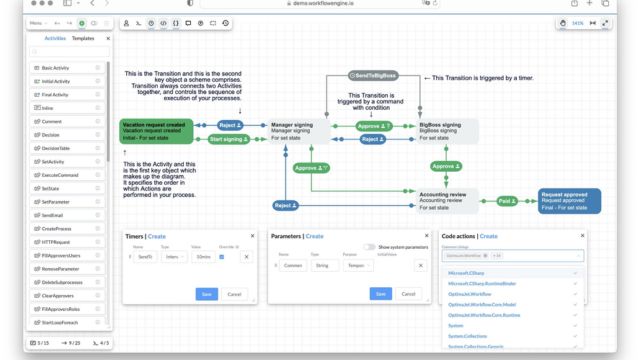 Giao diện phần mềm quản lý quy trình nghiệp vụ doanh nghiệp Workflow Server