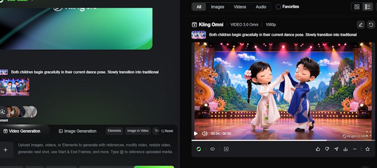Clip do Kling.ai tạo