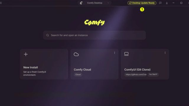 Comfy Desktop là công cụ quản lý ComfyUI - nền tảng AI tạo sinh phổ biến