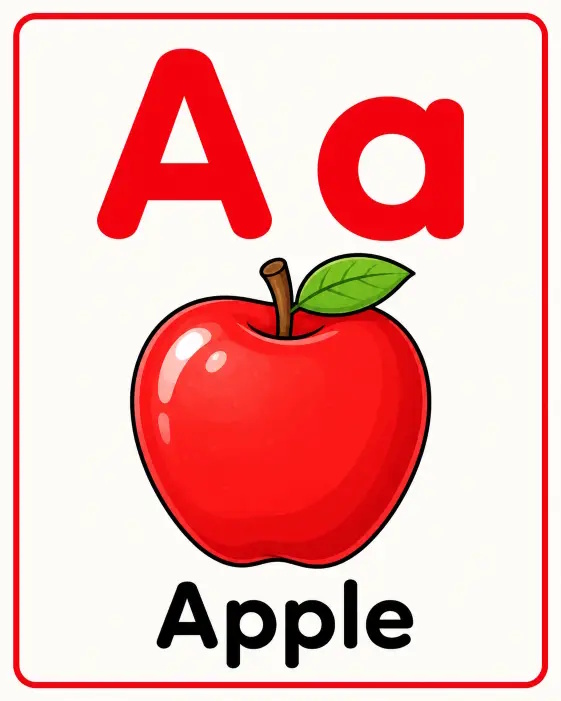 Flashcard chữ A