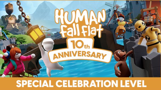 Bàn chơi đặc biệt kỷ niệm sinh nhật 10 tuổi của Human Fall Flat