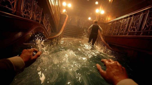 Cuộc điều tra biến thành cuộc chiến sinh tồn trong Titanic Escape Simulator game