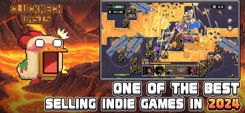 Cluckmech Oasis từng là một trong những game bán chạy khi ra mắt trên PC năm 2024