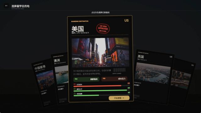 Study Abroad Sim là game mô phỏng cuộc sống du học sinh ở các thành phố, quốc gia