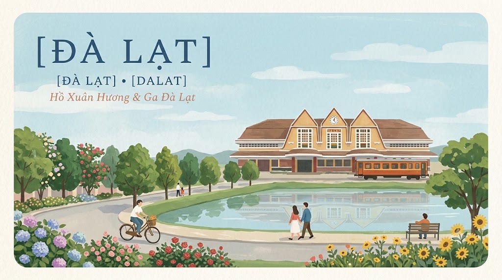 Poster du lịch Đà Lạt