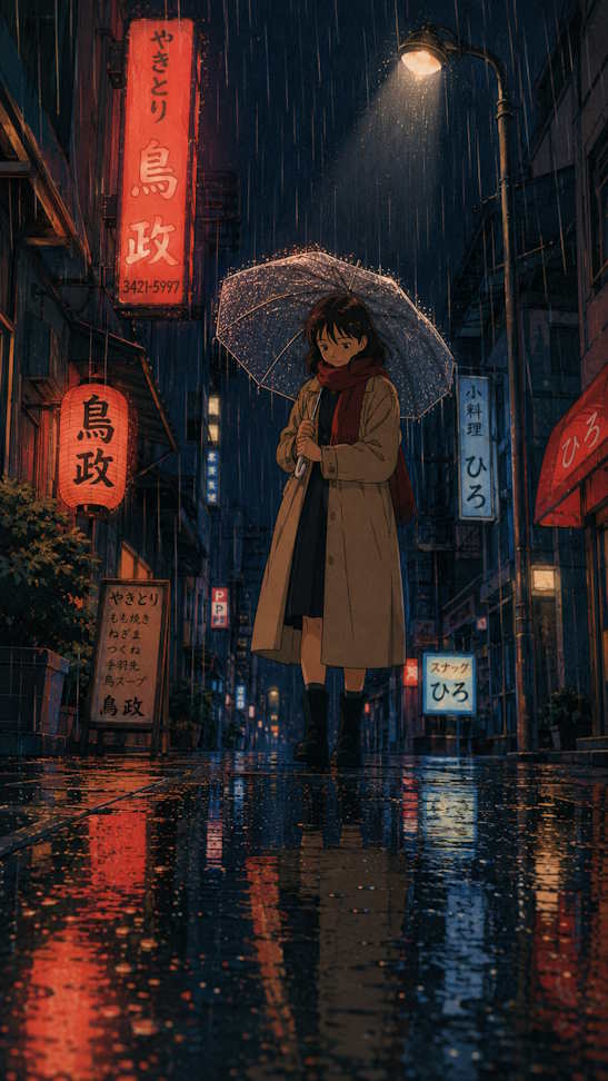 Ảnh cô gái cầm ô