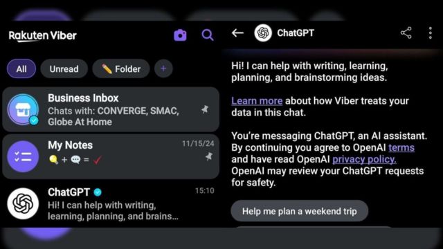 Tận dụng sức mạnh của trí tuệ nhân tạo với ChatGPT tích hợp trong Viber