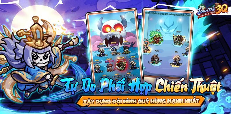 Tự do kết hợp đội hình, kích hoạt liên kết riêng và buff phe