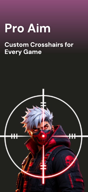 Custom Crosshair: Aim Pro tạo một lớp phủ có tâm ngắm trên màn hình