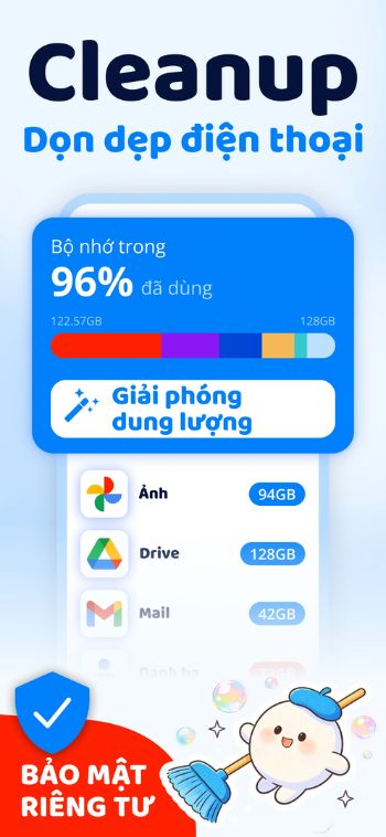 Dọn dẹp điện thoại
