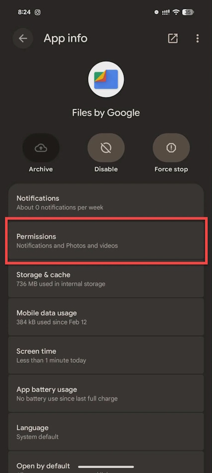 Xem file đã tải trên Android