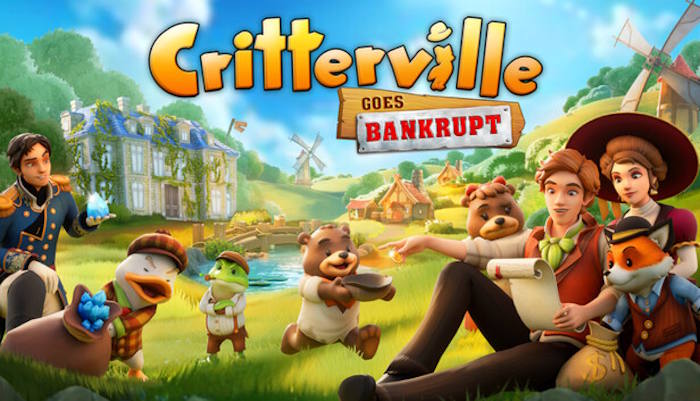 Critterville Goes Bankrupt là game mô phỏng cuộc sống thị trấn ấm cúng