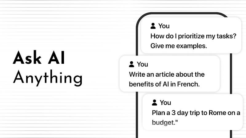 Bạn có thể hỏi Chatbot AI mọi thứ và nó sẽ đưa ra câu trả lời ngay lập tức, đáng tin cậy