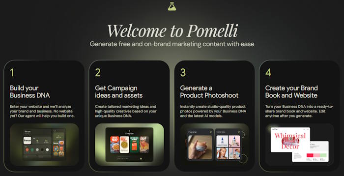 Pomelli hỗ trợ tạo nội dung marketing phù hợp với thương hiệu