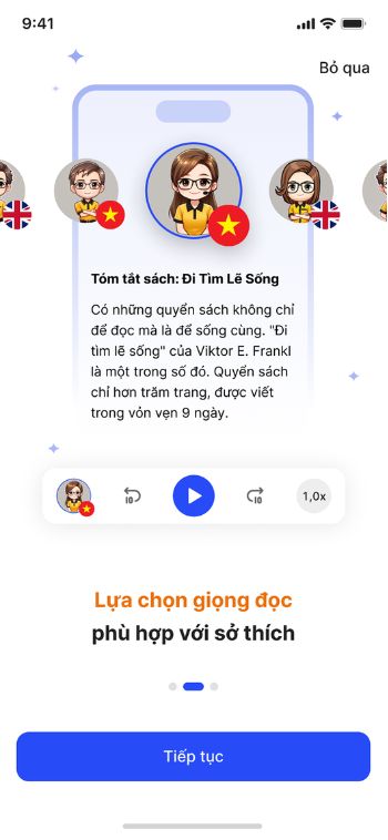 Lựa chọn giọng đọc phù hợp
