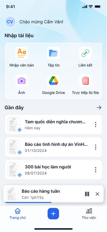 Lưu lại lịch sử chuyển đổi